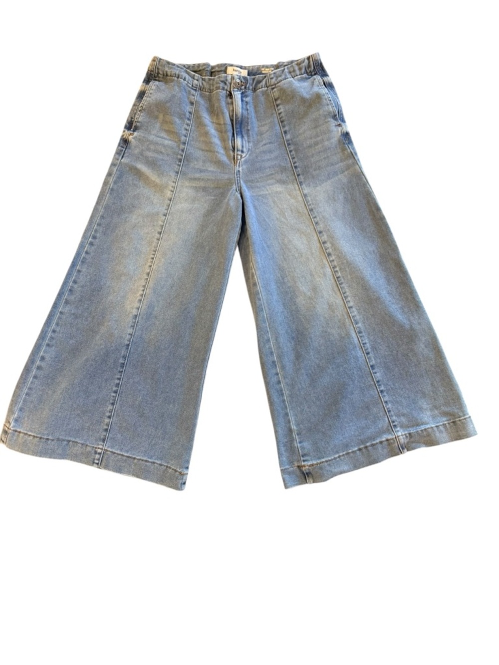 Kensie Jeans High Rise Gaucho Jorts Blue Wide Leg Denim Jeans Size 10 or 30